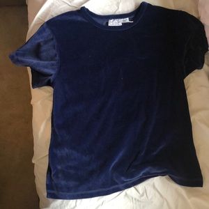 Velvet purple top size large